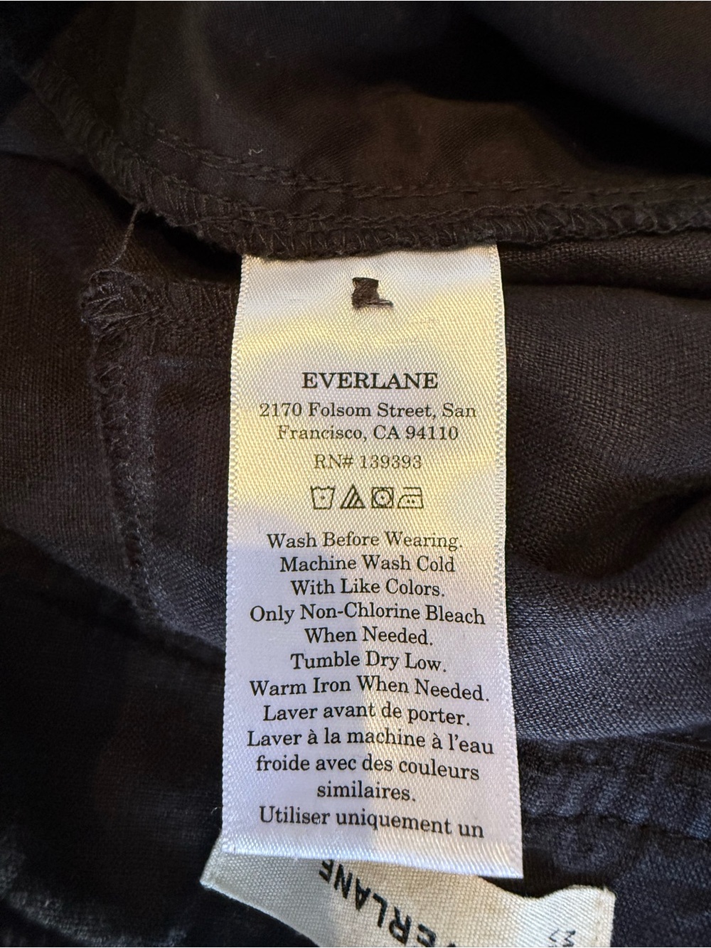 Everlane Way High Drape Wide Leg 100% Linen Trousers - Picture 6 of 7